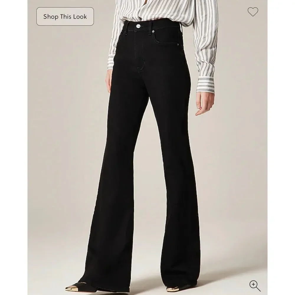 J. Crew Vintage flare jean Black Rinse NWT size 33